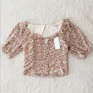 Lush Sweetheart Smocked Top